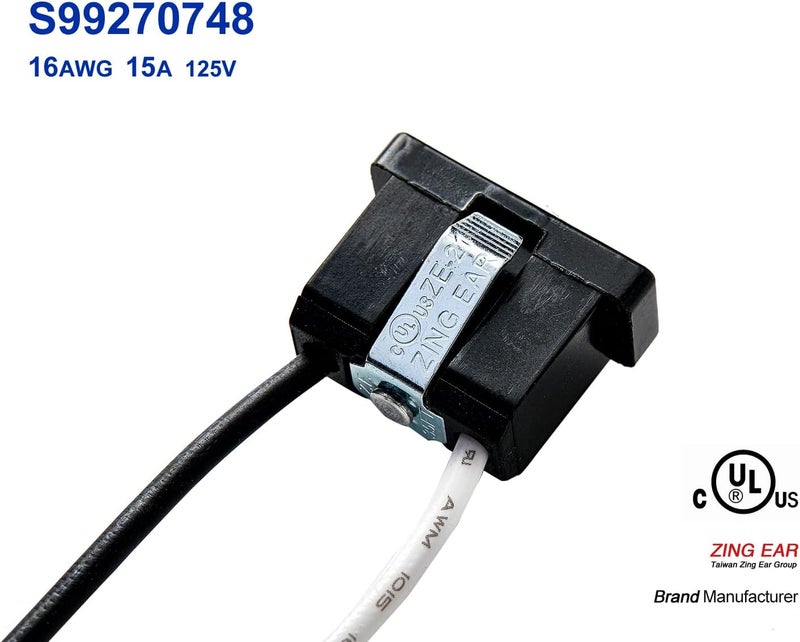 XCZZ S99270748 Receptacle for Broan Exhaust Fan,15A,125V,16AWG - Image 1